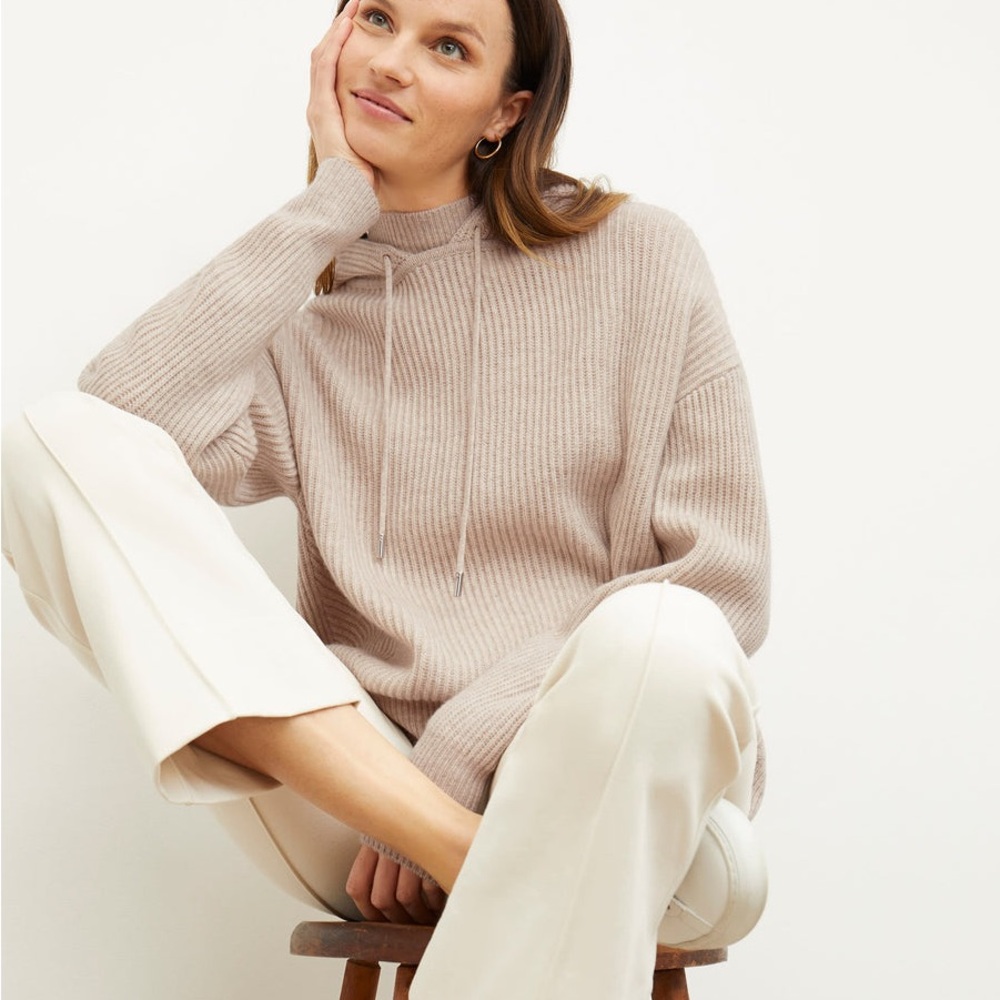 MM Lafleur Taupe Cowl Neck Sweater Freya Sweater XXL NWOT